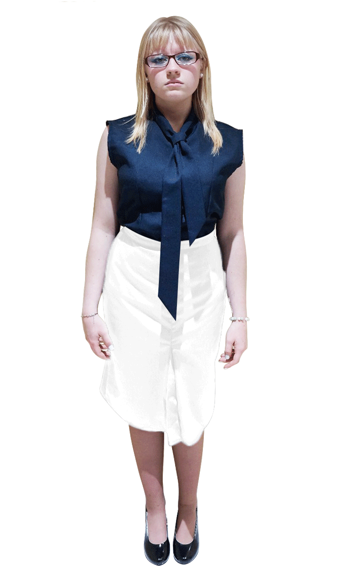 Blusa cuello corbata